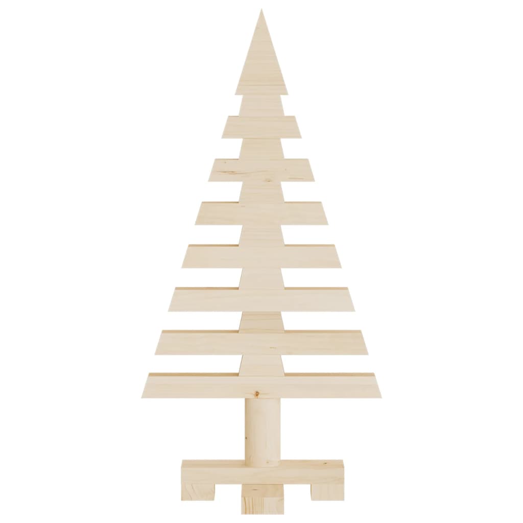 Kerstdecoraties kerstboom 3 st massief grenenhout - AllerleiShop