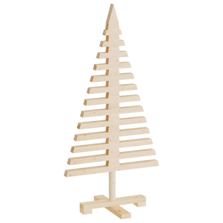 Kerstdecoraties kerstboom 3 st massief grenenhout - AllerleiShop