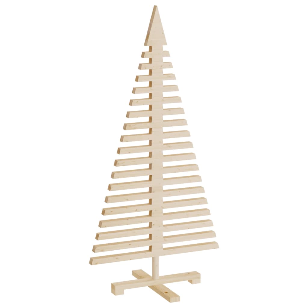 Kerstdecoraties kerstboom 3 st massief grenenhout - AllerleiShop