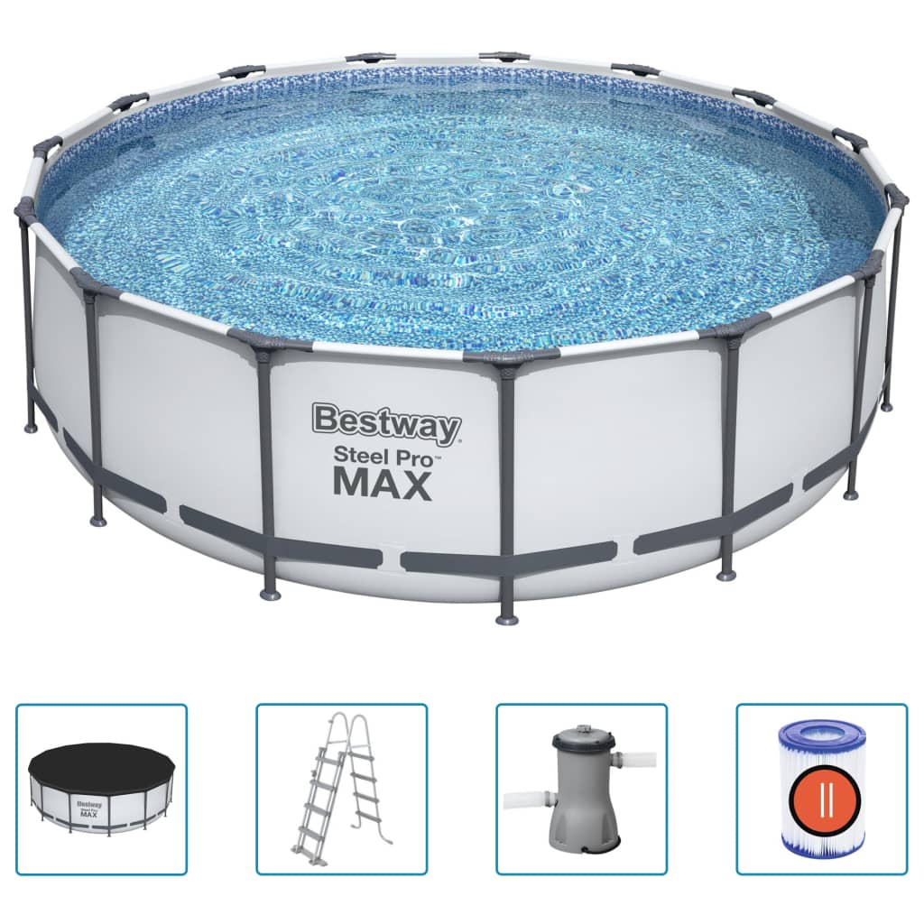 Bestway Steel Pro MAX Zwembadset rond 457x122 cm - AllerleiShop