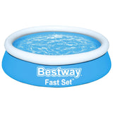 Bestway Fast Set Zwembad opblaasbaar rond 183x51 cm blauw - AllerleiShop