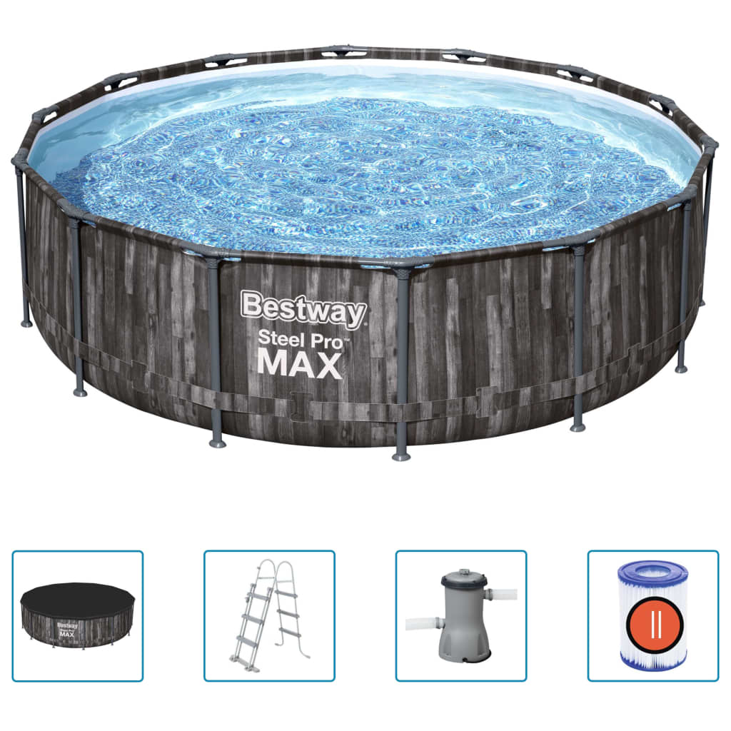 Bestway Steel Pro MAX Zwembadset rond 427x107 cm - AllerleiShop