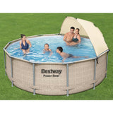 Bestway Power Steel Zwembadset met luifel 396x107 cm - AllerleiShop