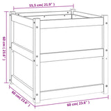 Plantenbak 60x60x60 cm massief grenenhout