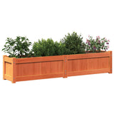 Plantenbak 150x31x31 cm massief grenenhout wasbruin