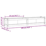 Plantenbak 180x31x31 cm massief grenenhout