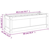 Plantenbak 90x31x31 cm massief douglashout