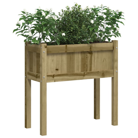 Plantenbak met poten 70x31x70 cm geïmpregneerd grenenhout