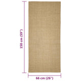 Sisalmat voor krabpaal 66x150 cm - AllerleiShop