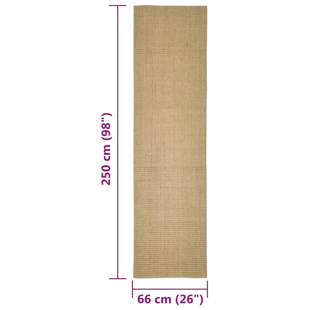 Sisalmat voor krabpaal 66x250 cm - AllerleiShop