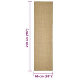 Sisalmat voor krabpaal 66x250 cm - AllerleiShop