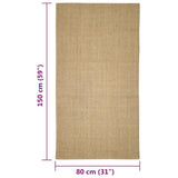 Sisalmat voor krabpaal 80x150 cm - AllerleiShop