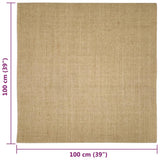 Sisalmat voor krabpaal 100x100 cm - AllerleiShop