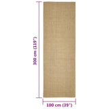 Sisalmat voor krabpaal 100x300 cm - AllerleiShop