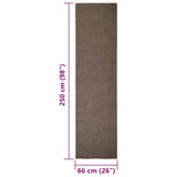 Sisalmat voor krabpaal 66x250 cm bruin - AllerleiShop