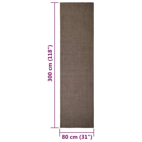 Sisalmat voor krabpaal 80x300 cm bruin - AllerleiShop