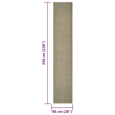 Sisalmat voor krabpaal 66x350 cm taupe - AllerleiShop