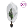 Plantenhoezen met ritssluiting 4 st 70 g/m² 1x1,55 m - AllerleiShop