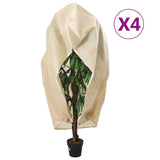 Plantenhoezen met ritssluiting 4 st 70 g/m² 1x1,55 m - AllerleiShop