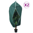 Plantenhoezen met ritssluiting 2 st 70 g/m² 3,93x3 m - AllerleiShop