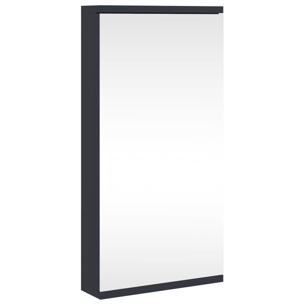 Badkamerkast met spiegel 30x24x60 cm grijs - AllerleiShop
