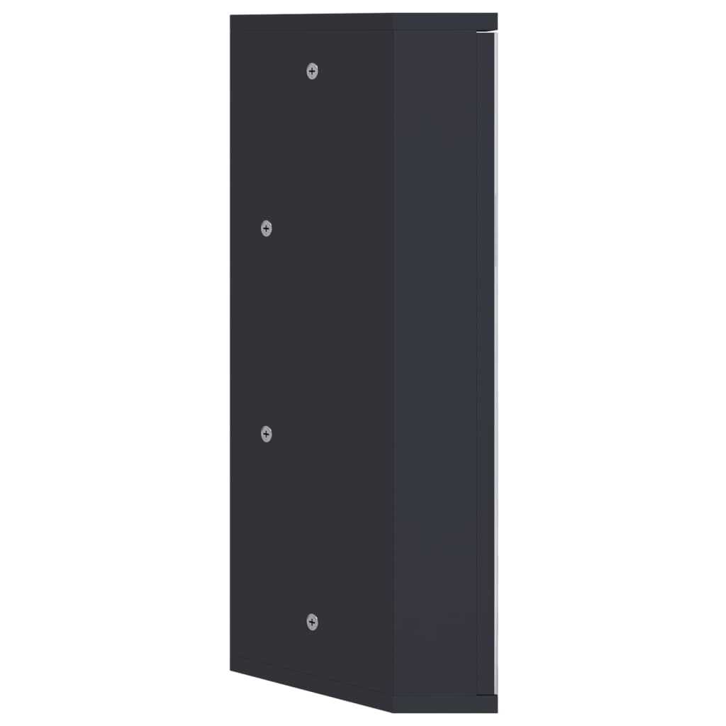 Badkamerkast met spiegel 30x24x60 cm grijs - AllerleiShop