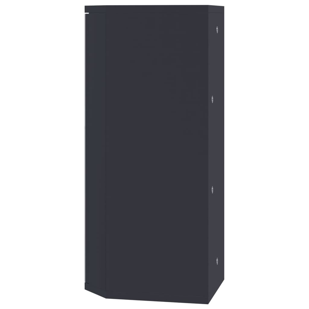 Badkamerkast met spiegel 30x24x60 cm grijs - AllerleiShop