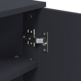 Badkamerkast met spiegel 30x24x60 cm grijs - AllerleiShop