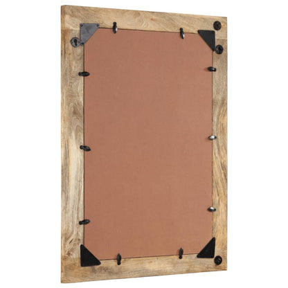 Badkamerspiegel 50x70x2,5 cm massief mangohout en glas - AllerleiShop