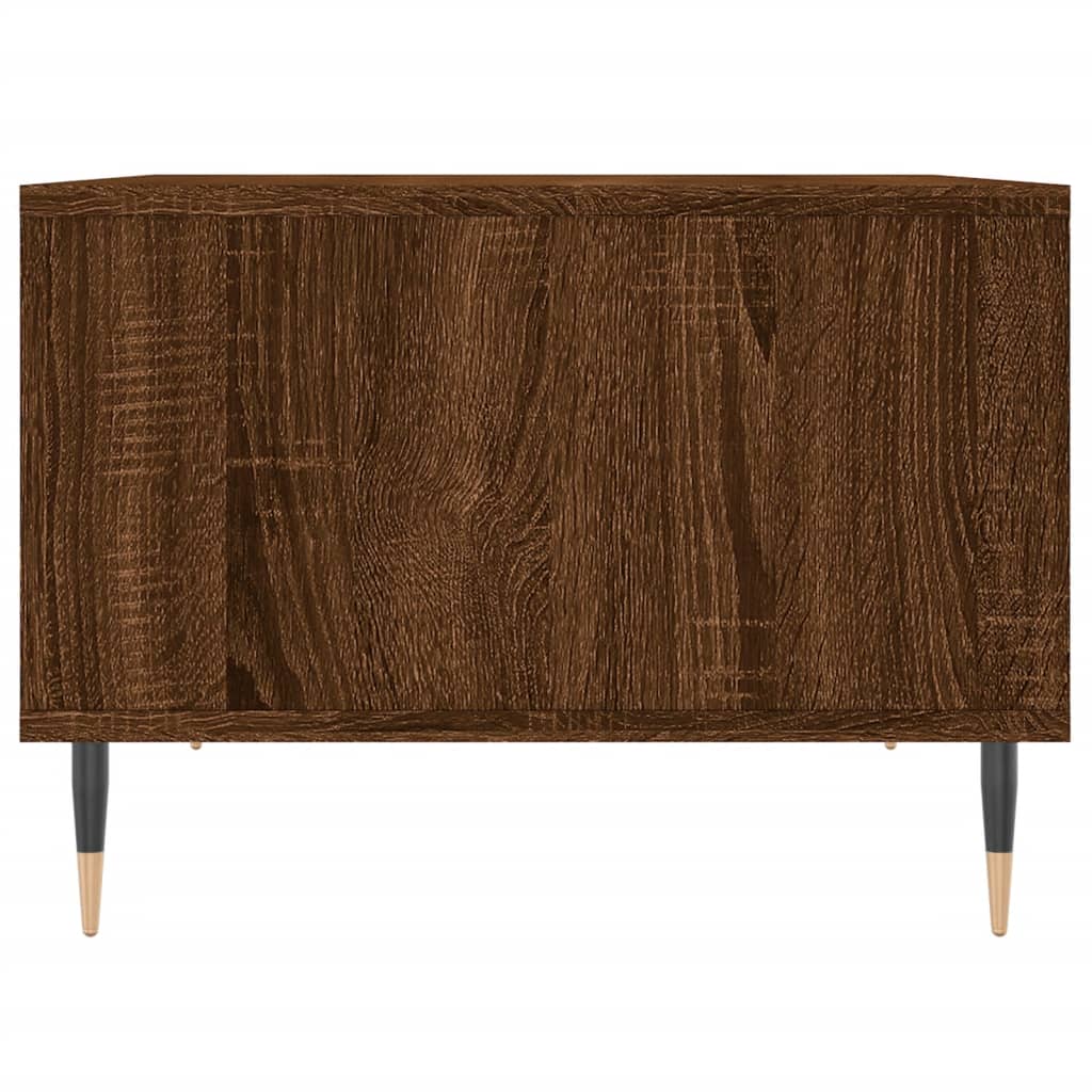 Salontafel 60x50x36,5 cm bewerkt hout bruin eikenkleur