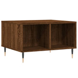 Salontafel 60x50x36,5 cm bewerkt hout bruin eikenkleur