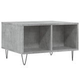 Salontafel 60x50x36,5 cm bewerkt hout betongrijs
