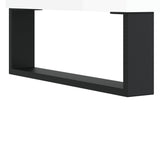Salontafel 60x50x36,5 cm bewerkt hout hoogglans wit
