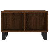 Salontafel 60x50x36,5 cm bewerkt hout bruin eikenkleur