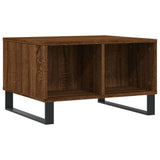 Salontafel 60x50x36,5 cm bewerkt hout bruin eikenkleur