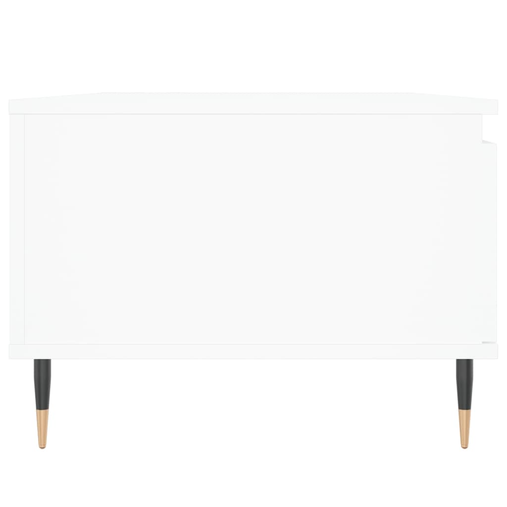 Salontafel 90x50x36,5 cm bewerkt hout wit
