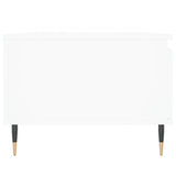 Salontafel 90x50x36,5 cm bewerkt hout wit