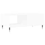 Salontafel 90x50x36,5 cm bewerkt hout wit