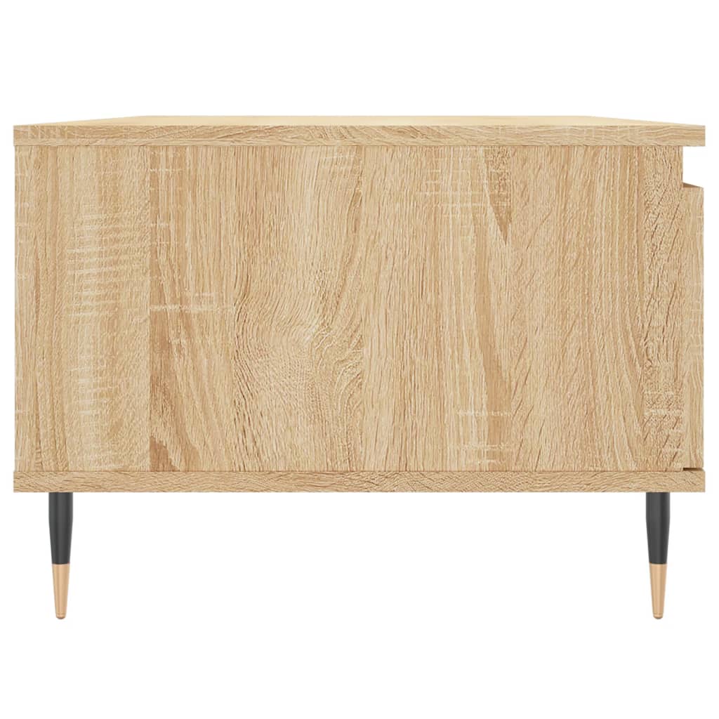 Salontafel 90x50x36,5 cm bewerkt hout sonoma eikenkleurig
