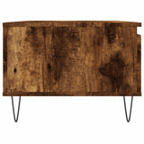 Salontafel 90x50x36,5 cm bewerkt hout gerookt eikenkleurig