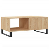 Salontafel 90x50x36,5 cm bewerkt hout sonoma eikenkleurig