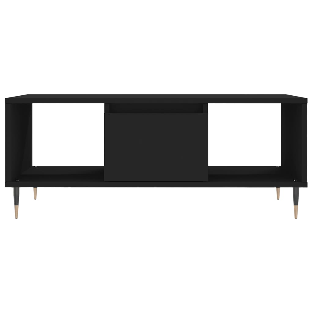 Salontafel 90x50x36,5 cm bewerkt hout zwart
