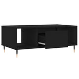 Salontafel 90x50x36,5 cm bewerkt hout zwart