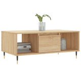 Salontafel 90x50x36,5 cm bewerkt hout sonoma eikenkleurig