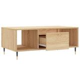 Salontafel 90x50x36,5 cm bewerkt hout sonoma eikenkleurig