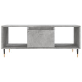 Salontafel 90x50x36,5 cm bewerkt hout betongrijs