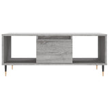 Salontafel 90x50x36,5 cm bewerkt hout grijs sonoma