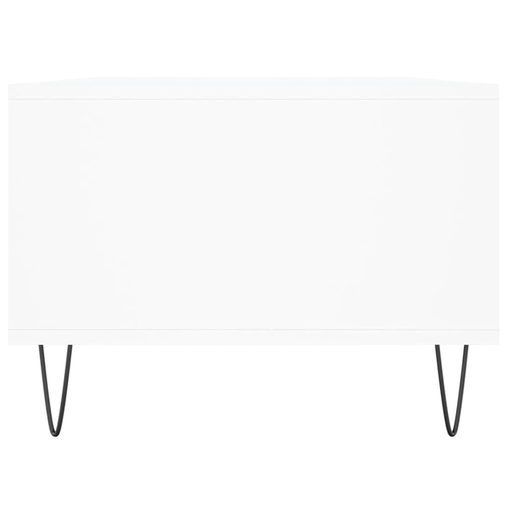 Salontafel 90x50x36,5 cm bewerkt hout wit