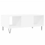 Salontafel 90x50x36,5 cm bewerkt hout wit