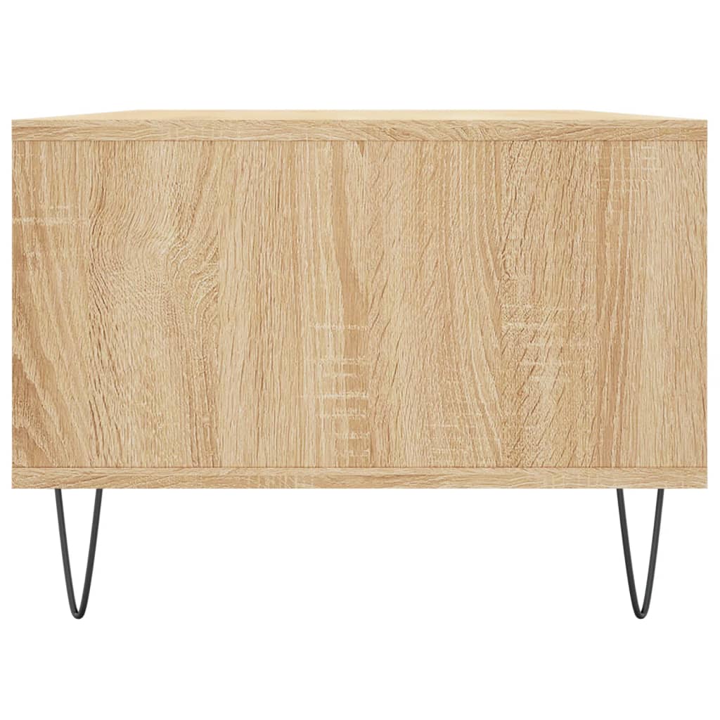 Salontafel 90x50x36,5 cm bewerkt hout sonoma eikenkleurig